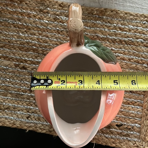 Vintage Peach Fruit Vase